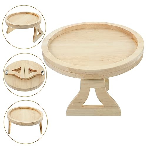 Palet plegable de madera Alipis con clip de brazo para sofá gris 5