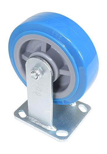Roulette rigide en polyuréthane 6 x 2 pour chariot industriel