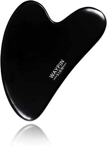 Gua Sha Stone, herramienta Guasha de cuarzo rosa para masaje facial y corporal de piel, herramienta diaria antienvejecimiento para la salud y el