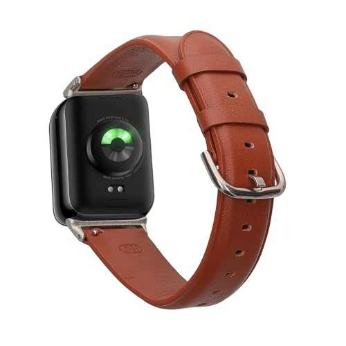 kwmobile Armband kompatibel mit Xiaomi Smart Band 8 Pro/Band 9 Pro/Redmi Watch 5 / Redmi Watch 4 - Echtleder Fitnesstracker Sportarmband Band