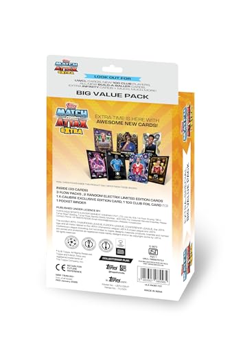 Image of Topps UCC Match Attax Extra 2026 Trading and Collectible Card Game (Big Value Pack)