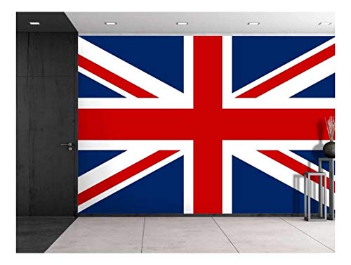 Wall26 - Large Wall Mural - Union Jack The Uk Flag | Self-Adhesive Vinyl Wallpaper/Removable Modern Decorating Wall Art - 66" X 96" #TOP28