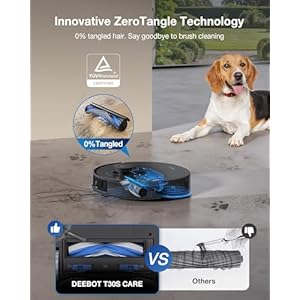   ECOVACS-DEEBOT-T30S-Care-Robot-Vacuum-and-Mop-11000Pa-ZeroTangle-Technology-TruEdge-Adaptive-Edge-Mopping-Hot-Water-Mop-Washing-Self-Emptying-Self-Refilling-Auto-Mop-Lifting-Obstacle-Avoidance