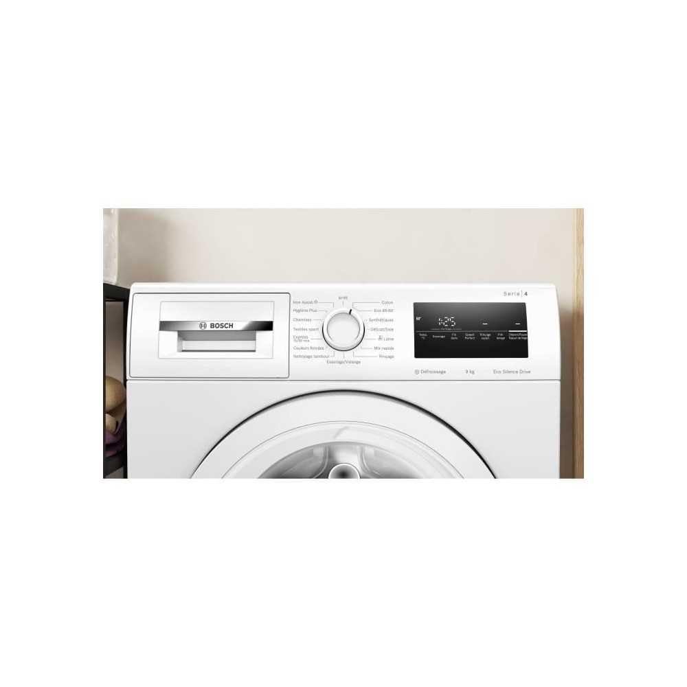 Bosch WAN24209FR, Serie 4, Lavadora ojo de buey, 9 kg, 1200 rpm, Blanco