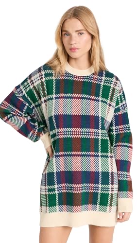 Show Me Your Mumu Women's Ember Tunic Dress, Holiday Plaid, S