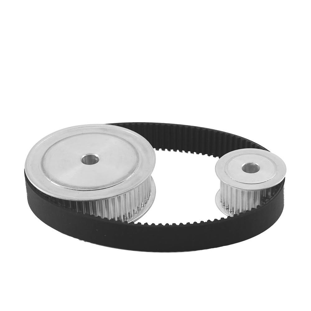 HTD3M Zahnriemensatz, 3M, 30T, 60T, Untersetzung 1:2, Synchronriemensatz, 16 mm Breite, HTD3M-339, Gummi-Antriebsriemen