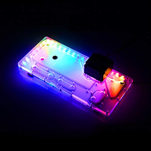 Bykski RBW Acrylic Distro Distribution Plate Waterway Boards with DDC Pump for LIAN LI O11 Computer Case (for LIAN LI O11 Mini Computer case)