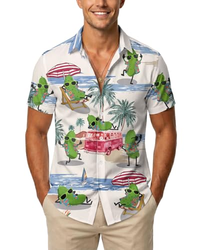 Image of 99TIMORO Fathers Movie Hawaiian Shirt for Men, Characters Button Down Short Sleeve Top, Summer Beach Gifts