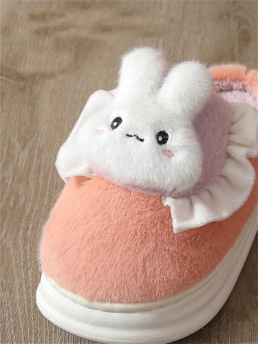 Women's and Men's Cute Cartoon Rabbit Slippers, Fluffy Couples, Soft and Comfortable Home Slippers, Indoor Anti slip and Warm External Shoes3