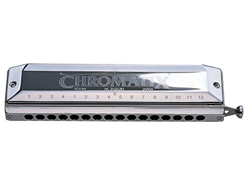 Suzuki SU-SCX-64-C Chromatix Harmonica chromatique 4 octaves et tige de tir 16 trous - Les Beatles, Paul McCartney, John Lennon, RIngo Starr, George Harrison Suzuki SU-SCX-64-C Chromatix Harmonica chromatique 4 octaves et tige de tir 16 trous