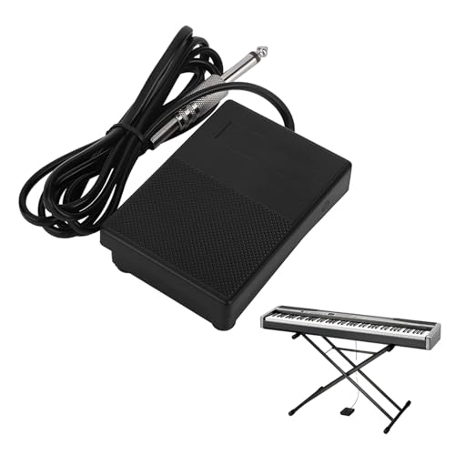 Pedal de sustain universal,Sustain Pedal de Piano,Pedal de Apoyo para Pianos Digitales,Pedal de piano electrónico,Accesorios para piano de pedal de sostenido,controlador de pedal