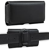 XiRRiX Handy Gürteltasche - 3XL 1.4 Gürtel Tasche kompatibel mit Google Pixel 6a 5 / kompatibel mit Apple iPhone 11 12 13 14 Pro/Kompatibel mit Samsung S20 S21 S23 Xcover 5 - Handytasche schwarz