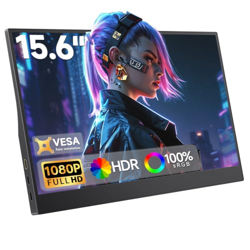 Image of 15.6 inch Portable Monitor for Laptop, USB‑C HDMI Laptop Screen Extender