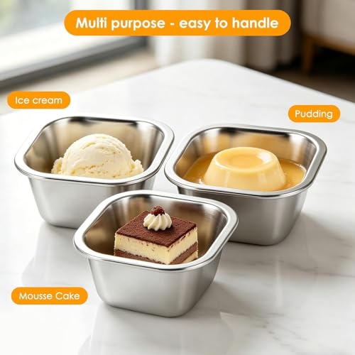 Boîtes de conservation pour glace 3 pièces 400ml avec couvercle