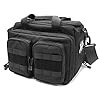 ProCase Tactical Gun Range Bag, Deluxe Pistol Shooting Range Plunjezak Grote pistolen Tijdschrift Munitie Uitrusting Accessoires Pouch voor jacht Schietbaan Sport -Zwart