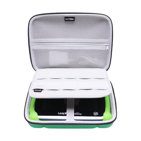 L LTGEM EVA Hard Case for Leapfrog LeapPad Academy Kids' Learning Tablet/Leapfrog Epic Academy Edition (Green) Cover
