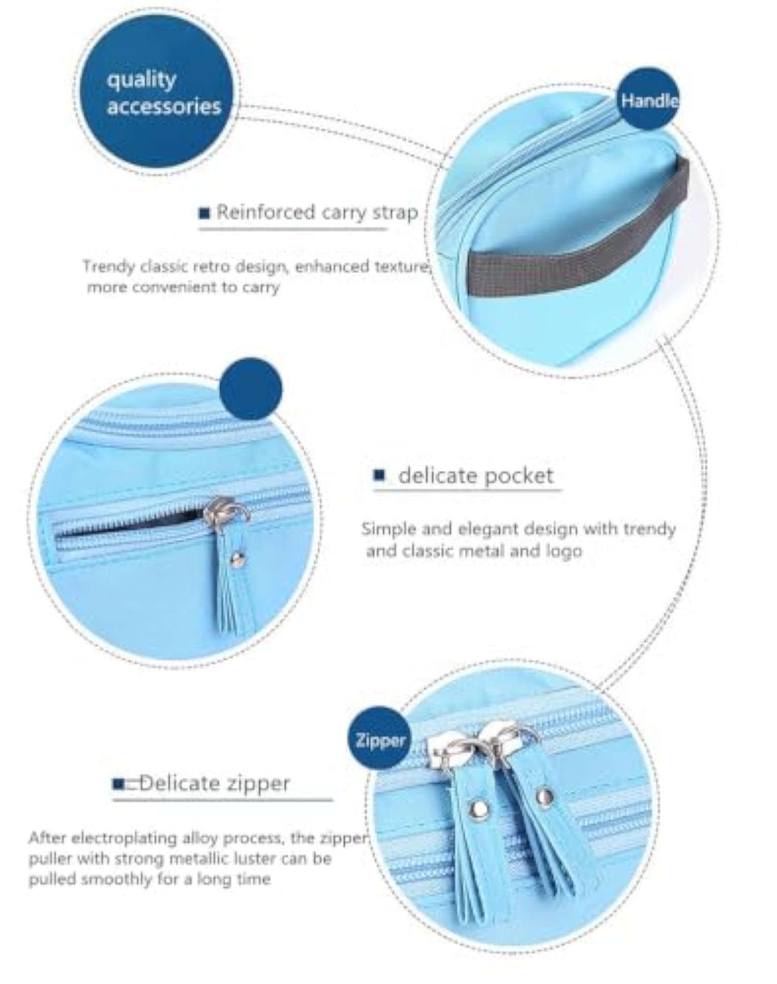 Hanging Travel Toiletry Bag Organizer with Hook