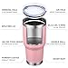 MEWAY 30oz Insulated Tumbler With Lids and Straws,Stainless Steel Double Vacuum Coffee Tumbler Cup, Brush, Durable Powder Coated Coffee Cup for Cold & Hot Drinks, Office, Travel(Pink,8 PACK)
