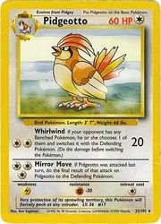 Pidgeotto - 22/102 - Rare - Unlimited Edition - Base Set