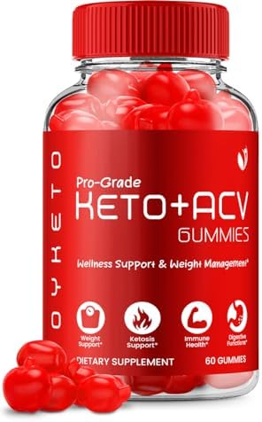 Joy Keto ACV Gummies – Official – Keto Pro Grade ACV Advanced Formula Shark Plus Tank Apple Cider Vinegar Dietary Supplement B12 Beet Root Juice Men Women (60 Gummies)
