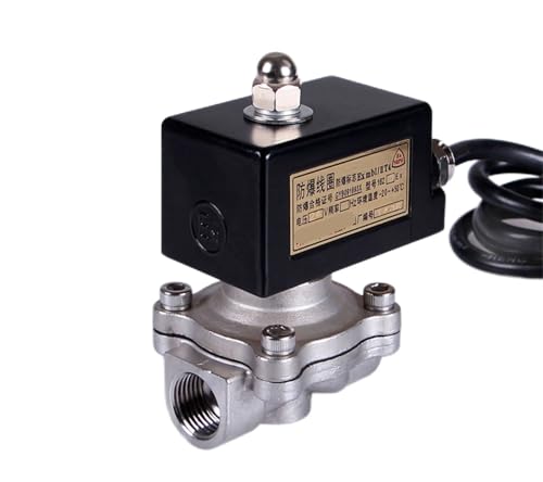 Électrovanne 220V en acier inoxydable 3/8 étanche et durable - 3