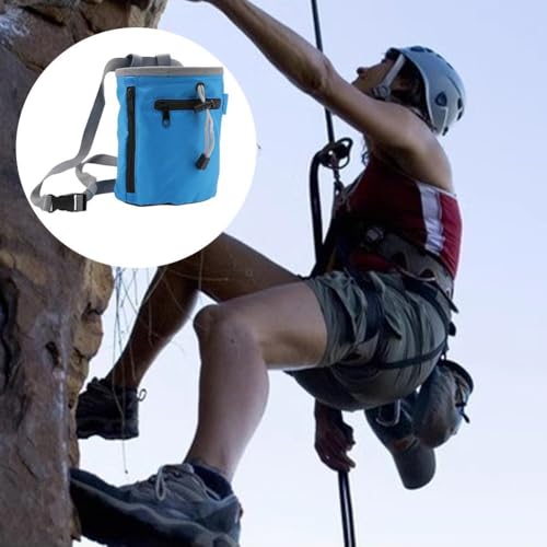 Bolsa de almacenamiento y tiza para escalada con cinturón regulable 6