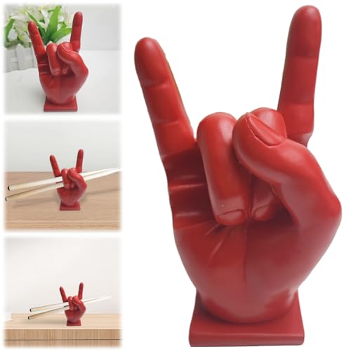 Soporte para baquetas de batería de resina, color rojo miniatura 6