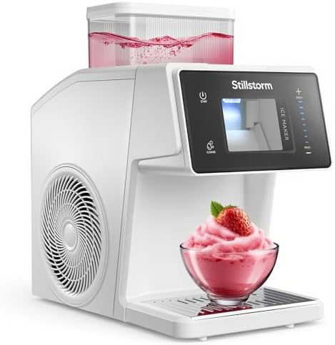 Stillstorm Shaved Ice Machine Snow Cone Maker No Ice Needed,Snowflake Machine with RapidChill Technology, Auto-Clean SUS304, Adjustable Speed Snowflake Maker for Home, Party, Bar...