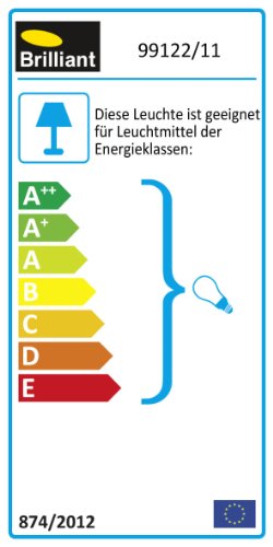 BRILLIANT Lampe Junior Tischleuchte titan | 1x R80, E27, 40W, geeignet für Reflektorlampen (nicht enthalten) | Skala A… – Bild 3