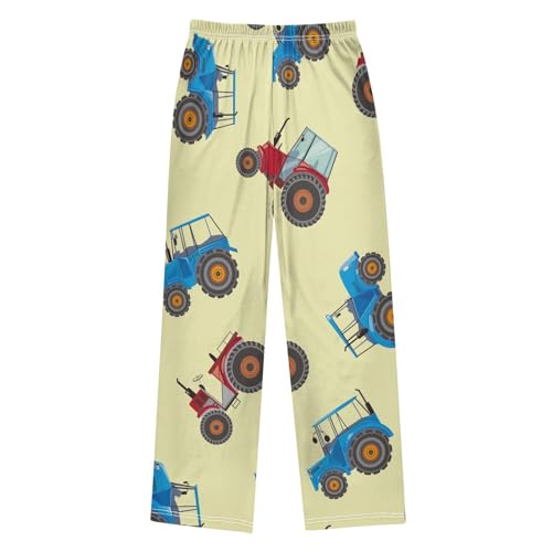 Blue Red Tractor Boys Pants Boys Athletic Pants Long Pant for Boywith Pockets Wide-Leg Size 6-14Y2