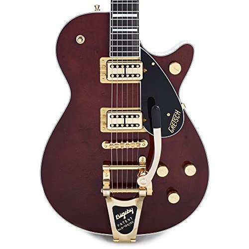 Gretsch G6228TG Players Edition Jet BT Bigsby Gold Hardware Walnut Stain – Guitare Électrique Personnalisée - Les Beatles, Paul McCartney, John Lennon, RIngo Starr, George Harrison Gretsch G6228TG Players Edition Jet BT Bigsby Gold Hardware Walnut Stain - Guitare Électrique Personnalisée