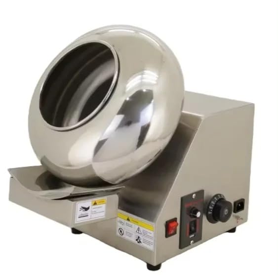 YAOYIM Stainless Steel Automatic Small Chocolate Peanut Coating Machine Sugar Coated Almonds Chocolate Polishing Melting