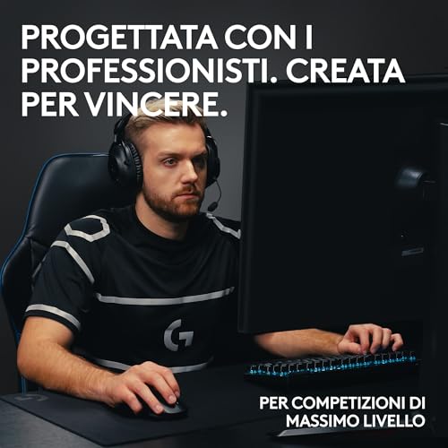 PRO X TKL LIGHTSPEED tastiera gaming wireless, design ultraportatile senza tastierino numerico, LIGHTSYNC RGB, tasti PBT, switch tattili (GX Brown), Italiano QWERTY, PC - Nero - Tastiera gaming - Immagine 1