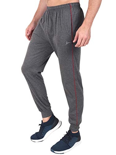 Image of Zeffit Men's Pc Cotton Ankle Grip Track Pant
