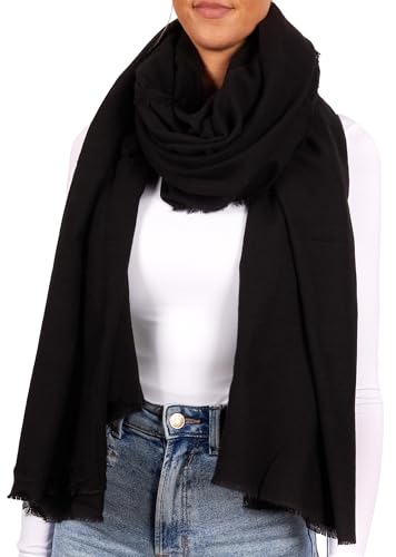 BRUBAKER Cashmirillo Schal - Übergroßer Winterschal für Damen und Herren - 100 x 200 cm - Warm und Kuschelig - Deckenschal für Herbst/Winter - Herbstschal für weiches...