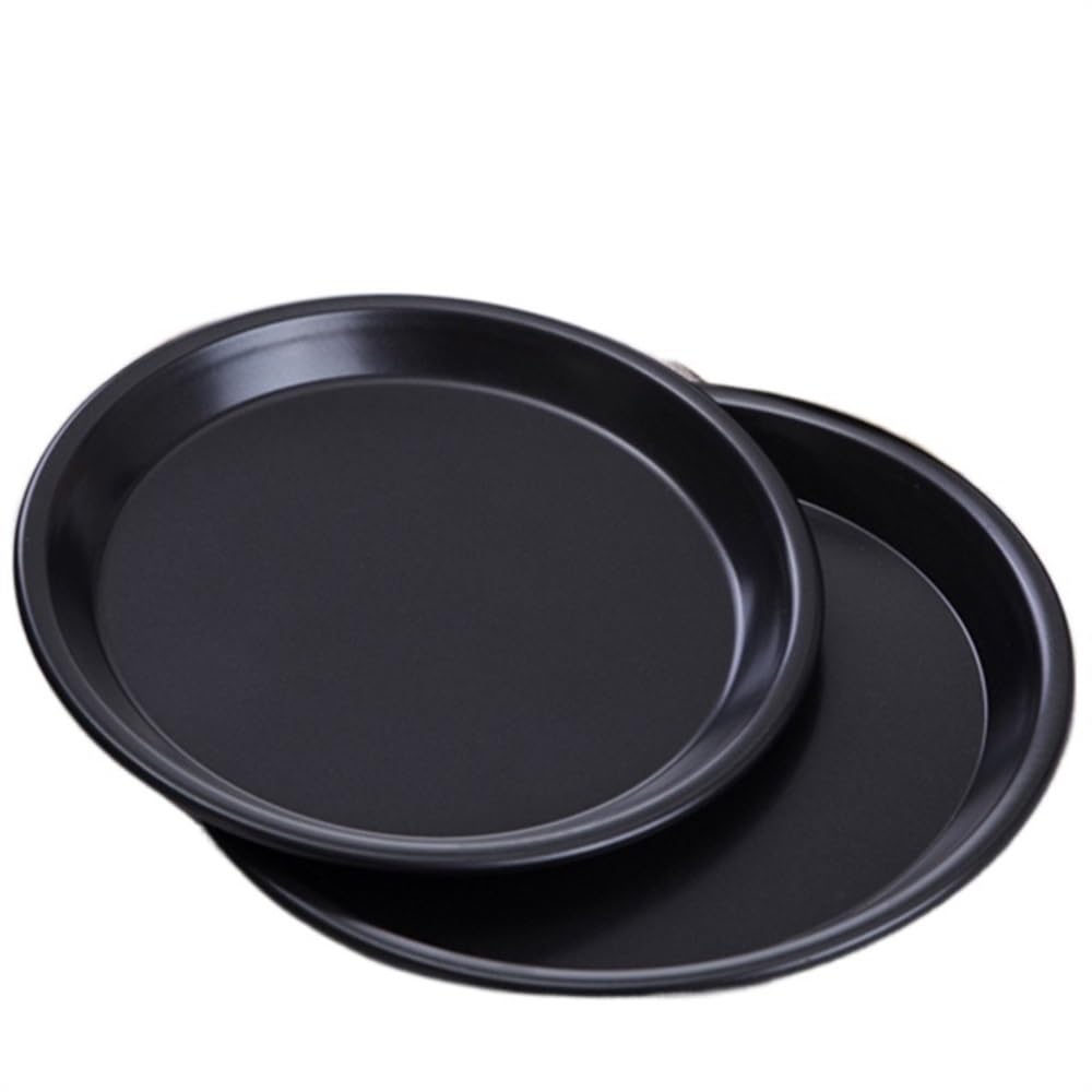 Antihaftbeschichtete Pizzableche Backform mit Löch 1 Stücke 6 bis 14 zoll Antihaft-pizzapfanne Backformen Kohlenstoffstahl Runde Deep Dish Pizzapfanne Tablett Form Form Backenwerkzeuge Pizza Stahl(12i