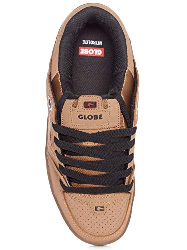 Image of Globe Fusion Skateboard Shoes, Multicoloured Tobacco Brown Gum 000, 7.5