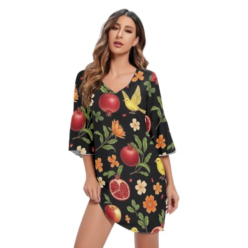 Robe courte mousseline noire fleurie pour sublimer votre silhouette