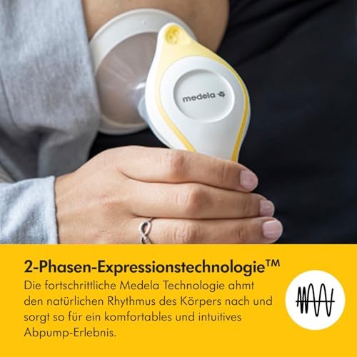Medela Harmony Handmilchpumpe – Kompaktes Schweizer Design – Manuelle Milchpumpe mit PersonaFit Flex Brusthauben und 2-Phase-Expression-Technologie