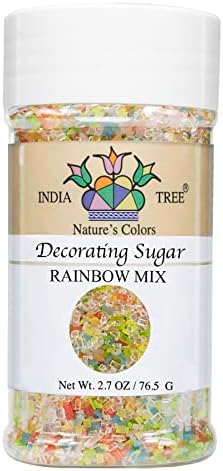 Nature's Colors, Rainbow Sugar , Pure Sugar Sprinkles for Baking and Decorating, Small , 3.3 Oz Jar (Pack of 1)