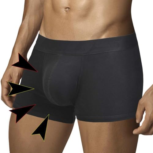 ARIUS Frontgefüllte Boxershorts unterwäsche, um Volumen und Größe der männlichen Attribute zu erhöhen und eine abgerundete Form zu geben - Push Up und Füllung (XL)