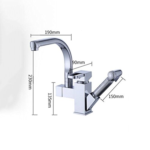 Robinet de cuisine deux sorties mitigeur vertical eau chaude - 3