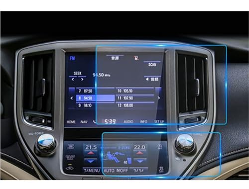 Film protecteur d'écran LCD en verre trempé pour Toyota Crown 2015-2018 GPS anti-rayures (2)