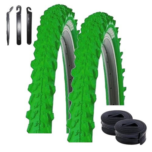 2 x Kenda 24' Pyscho K-829 MTB Fahrradreifen in Grün 50-507 (24 x 1,95) +...
