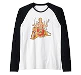 durga maa dea indù maglia con maniche raglan