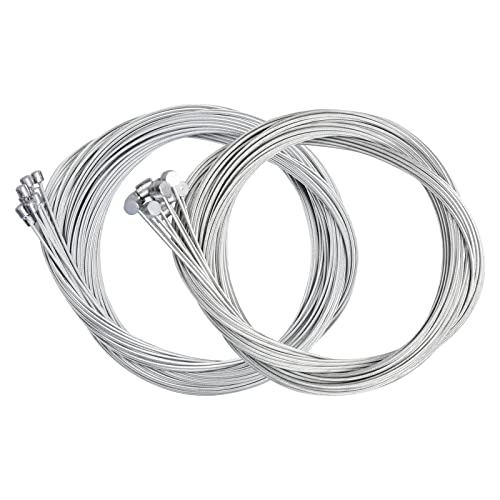 Pack de 20 Câble de Frein + Câble de Changement de Vitesse de Vélo, 10 Câble de Frein 1,75 m Long, 10 Câble de Manette de Vitesse 2 m Long, Universel...