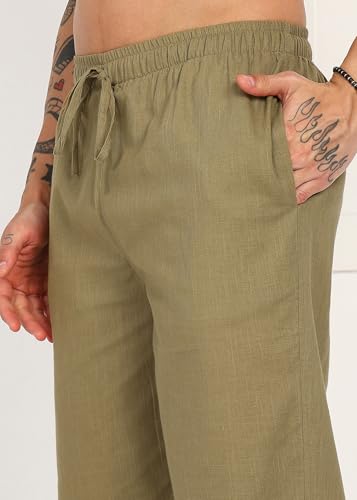 Image of Men's Cotton Linen Pajama