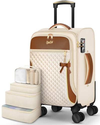 Carry On Luggage 20-Inch Softside Suitcase with TSA