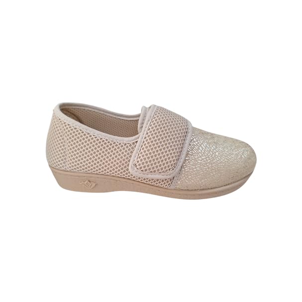 Hergos Scarpe H069, Adatte a Riabilitazione, degenze, Comfort, Elasticizzate e Antiscivolo