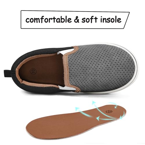 Image of K KomForme Toddler Sneakers for Girls Boys Slip On Canvas Walking Shoes | Lightweight, Comfortable